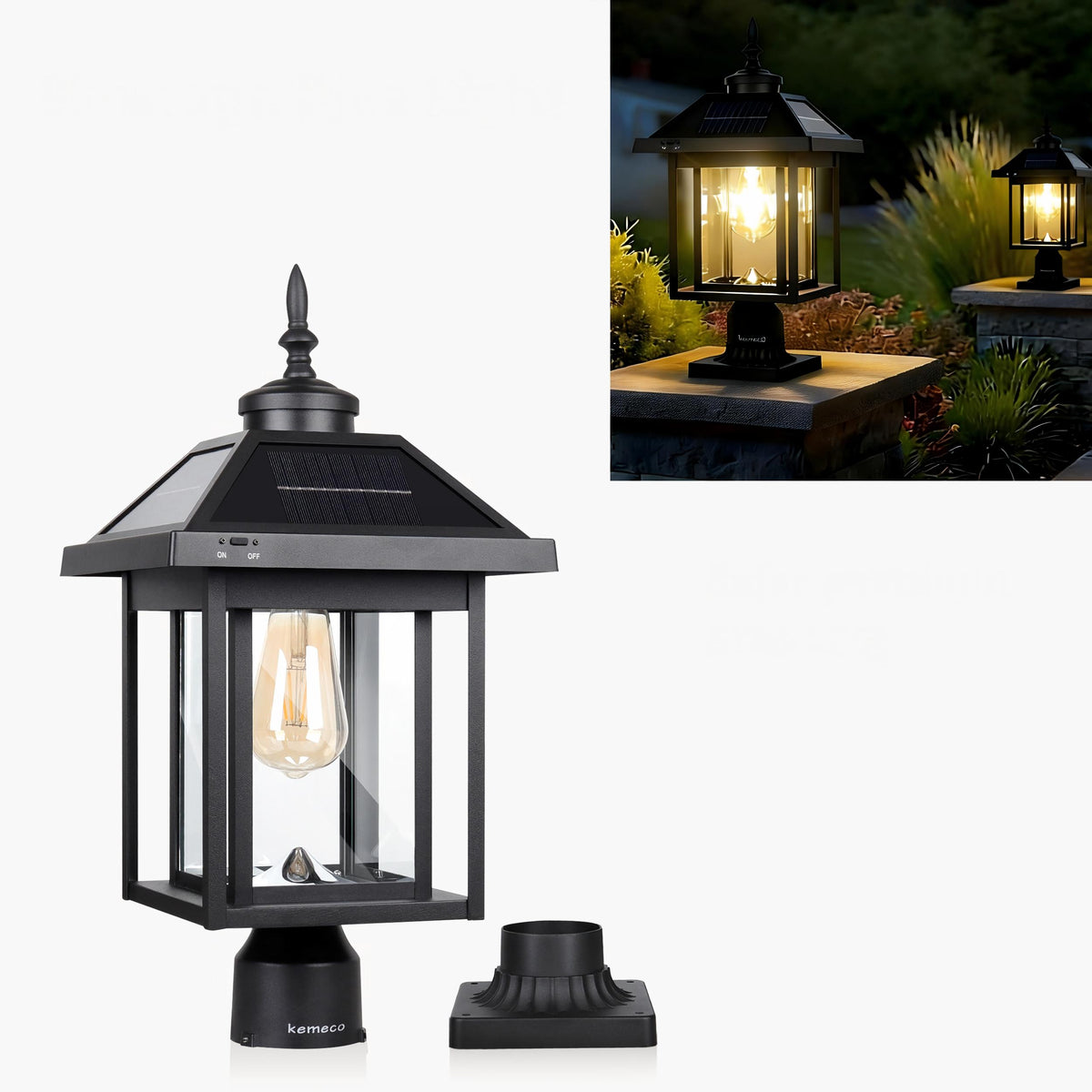 Kemeco outdoor solar lighting product display 4