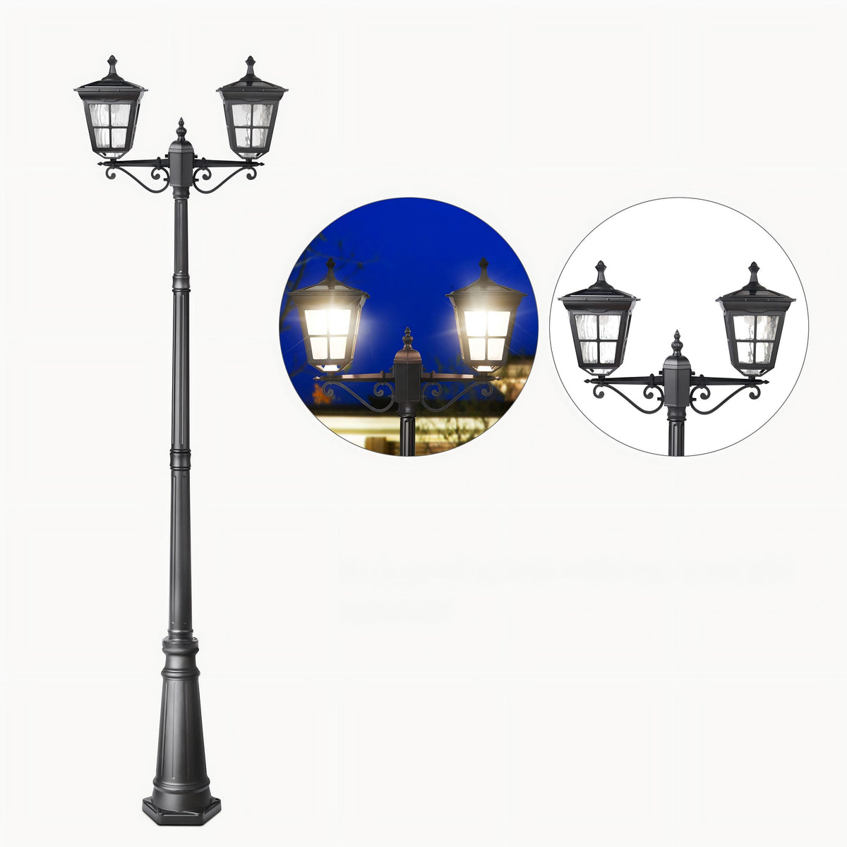 Kemeco outdoor solar lighting product display 6